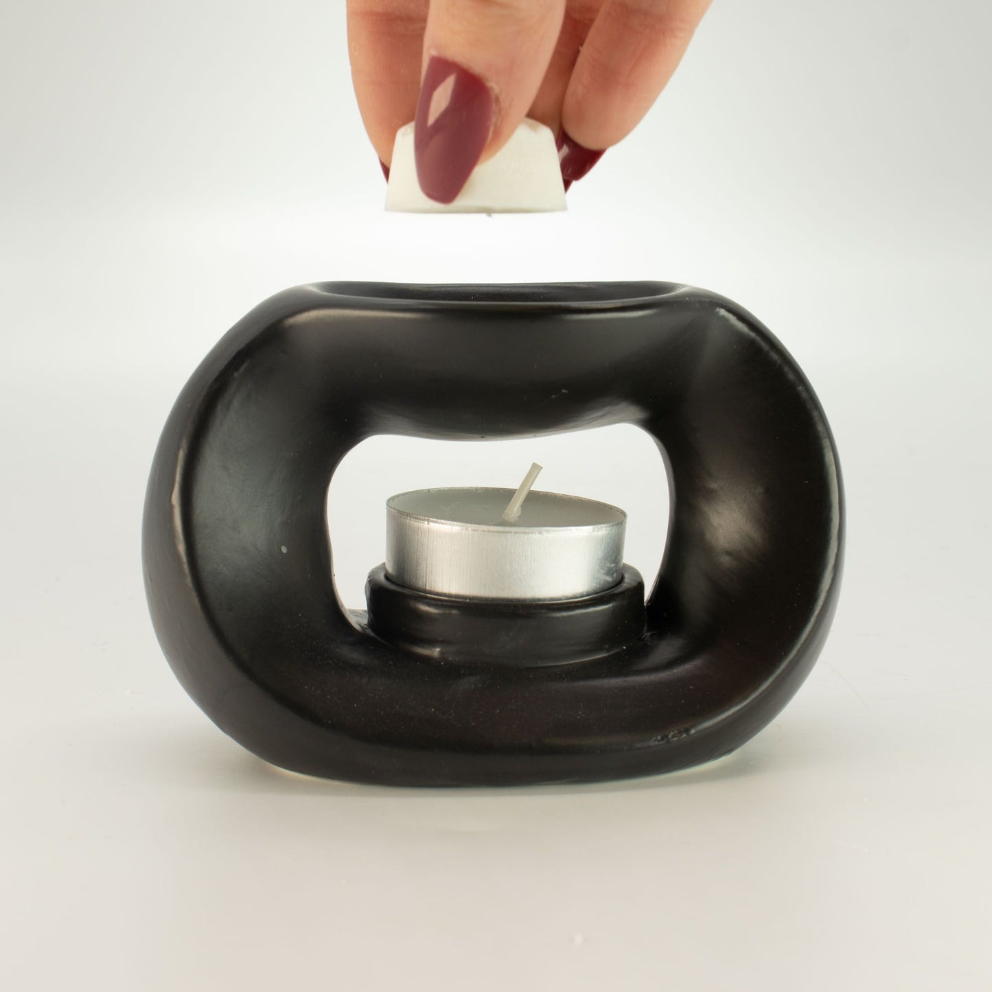 Ceramic Zen Oil Burner - Oval Pebble
