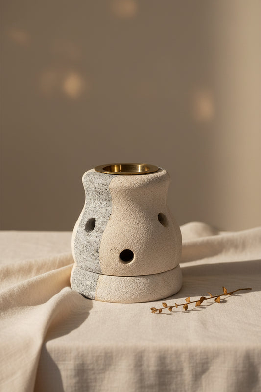 Stone Oil Burner - Combo Shaped