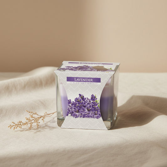 Rainbow Jar Candle - Lavender