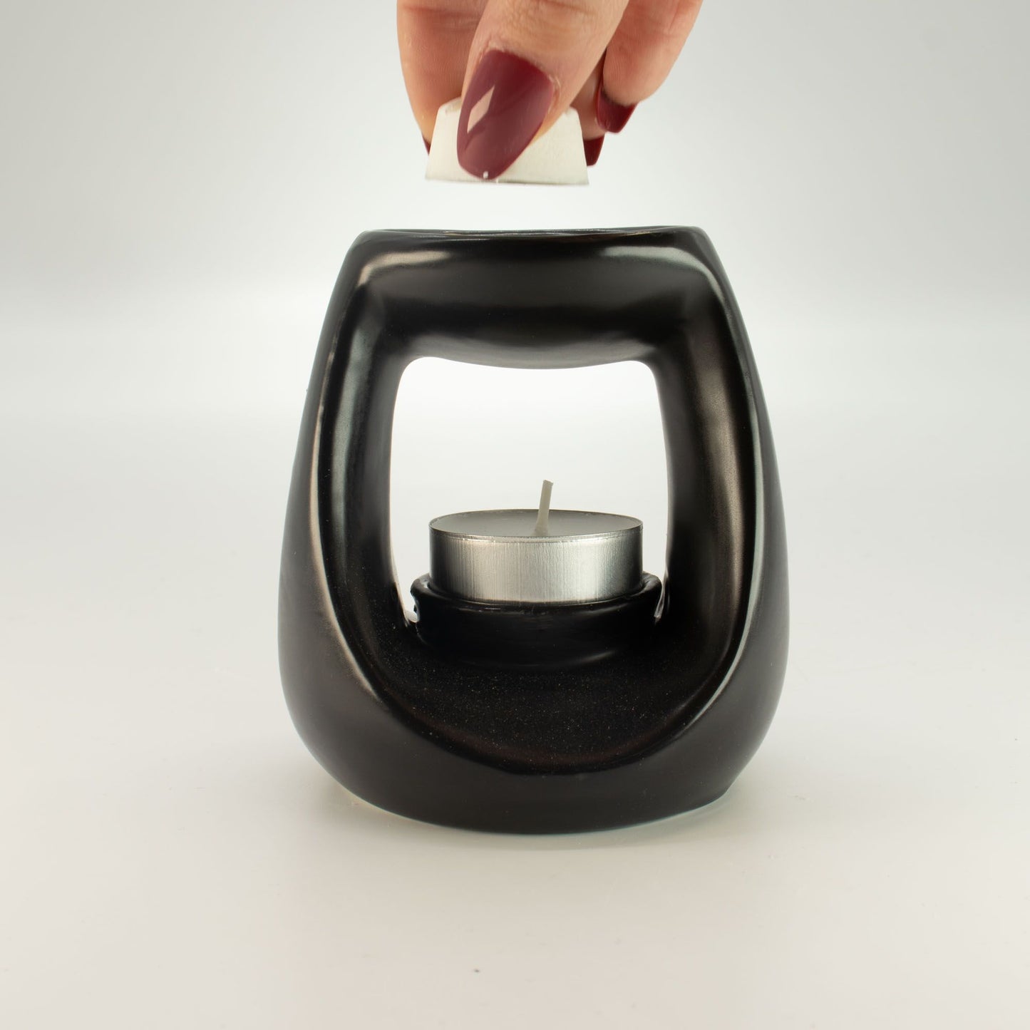 Ceramic Zen Oil Burner - Large Oval Pebble