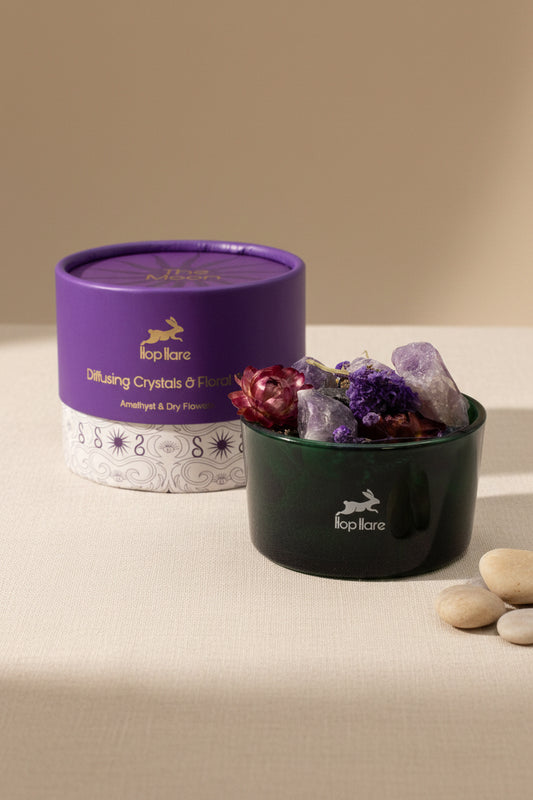Hop Hare Diffusing Crystals & Floral Set - The Moon