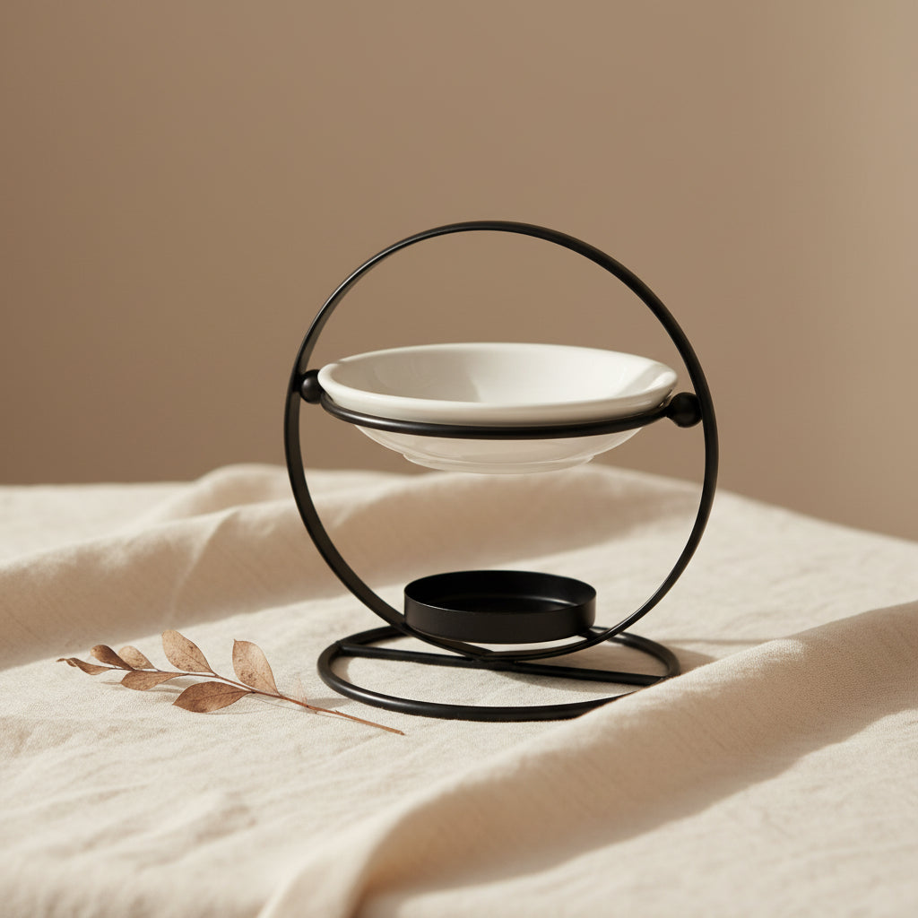 Ceramic & Metal Round Stand