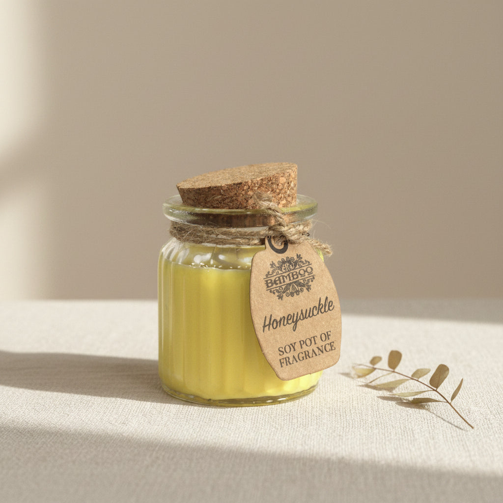 Honeysuckle Soy Pot of Fragrance Candles