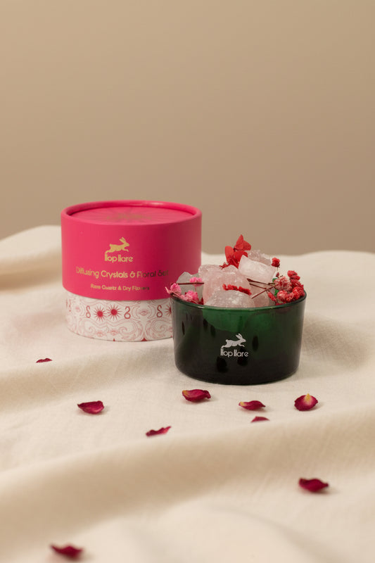 Hop Hare Diffusing Crystals & Floral Set - The Lovers