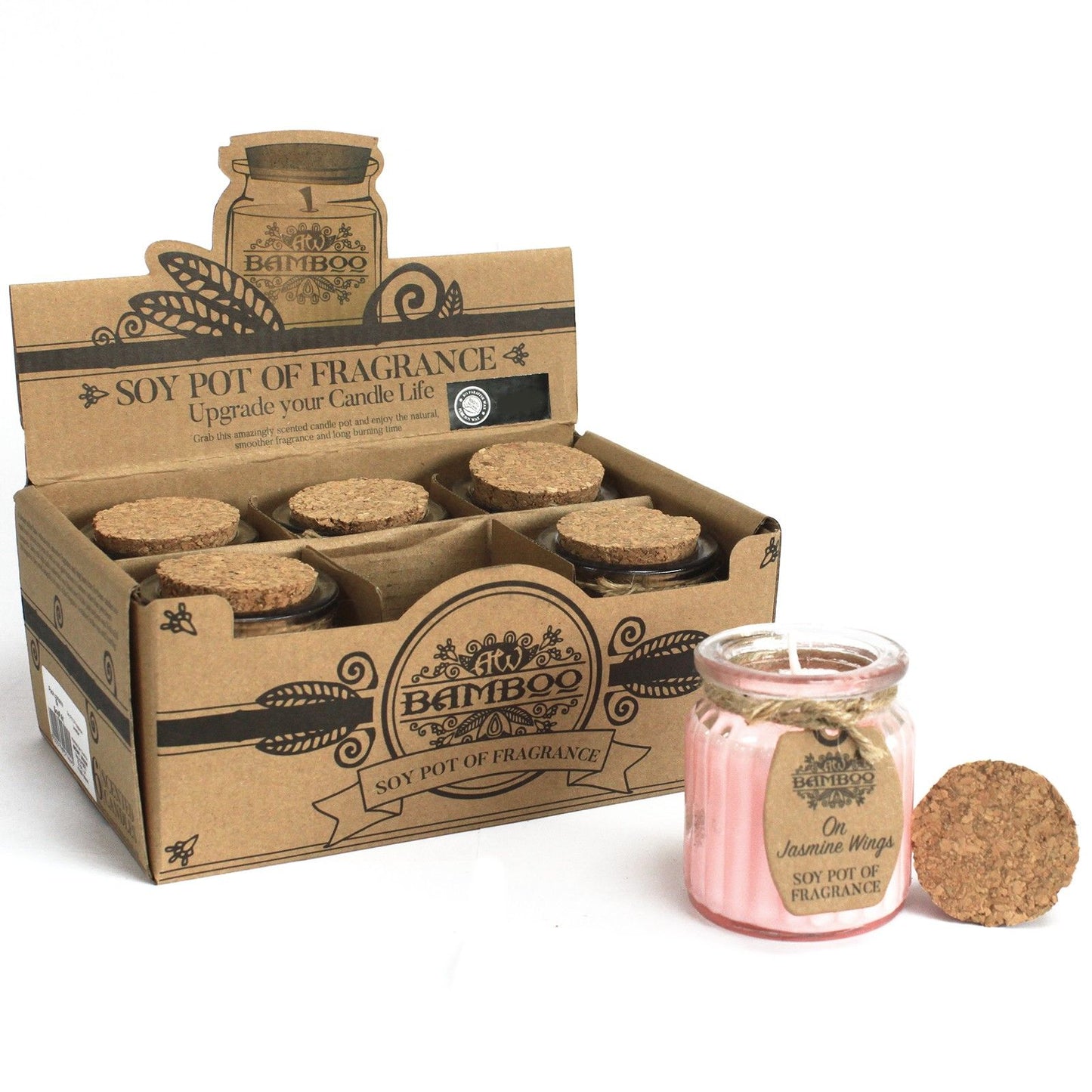 Jasmine Wings Soy Pot of Fragrance Candles