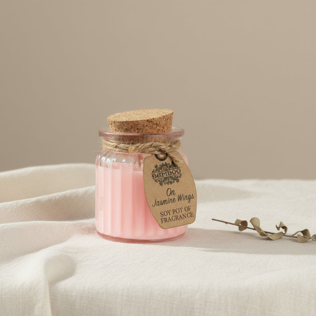 Jasmine Wings Soy Pot of Fragrance Candles