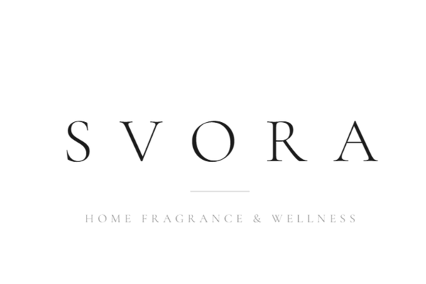 Svora logo for home fragrance and wellness on a white background